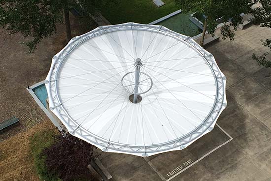 膜结构7字形车棚